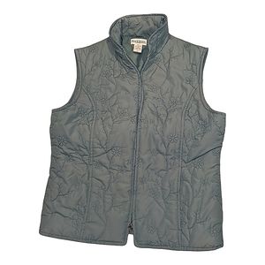 Plow and Hearth Green Quilted Vest Medium